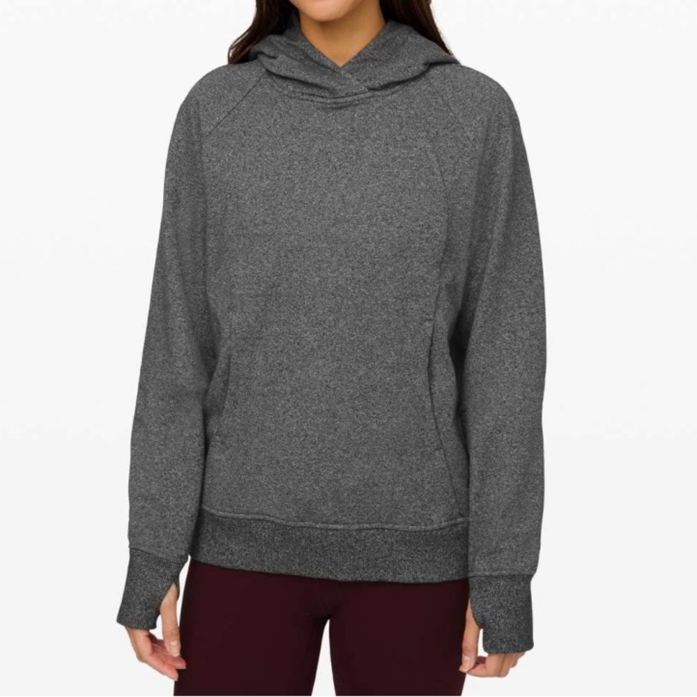 Lululemon Scuba Pullover Hoodie Women’s Size 10 Heathered Core Dark Gray